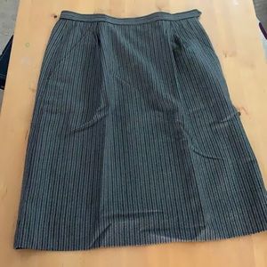 Yves Saint Laurent striped midi vintage skirt